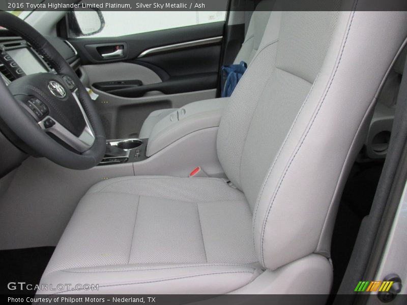 Silver Sky Metallic / Ash 2016 Toyota Highlander Limited Platinum