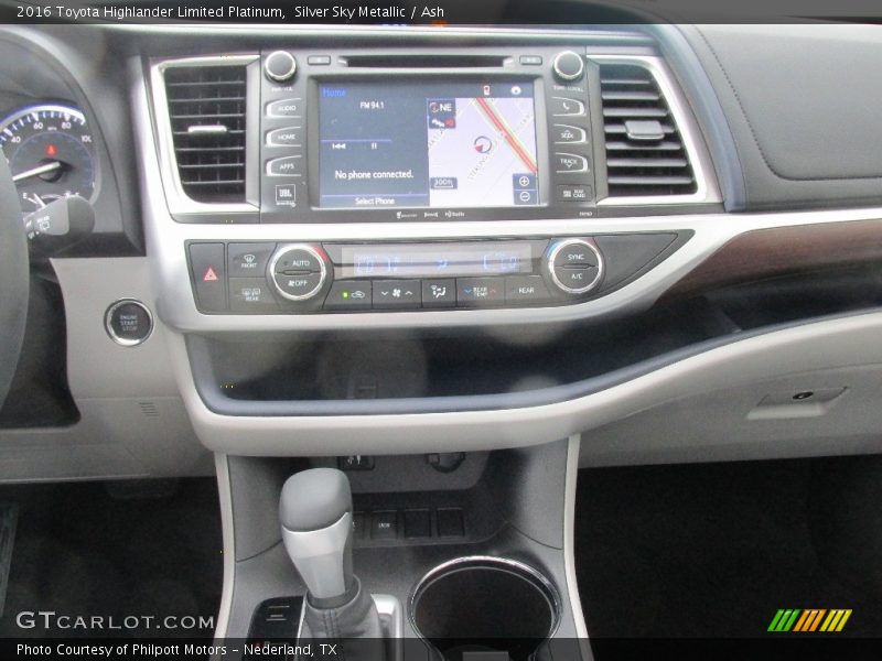 Silver Sky Metallic / Ash 2016 Toyota Highlander Limited Platinum