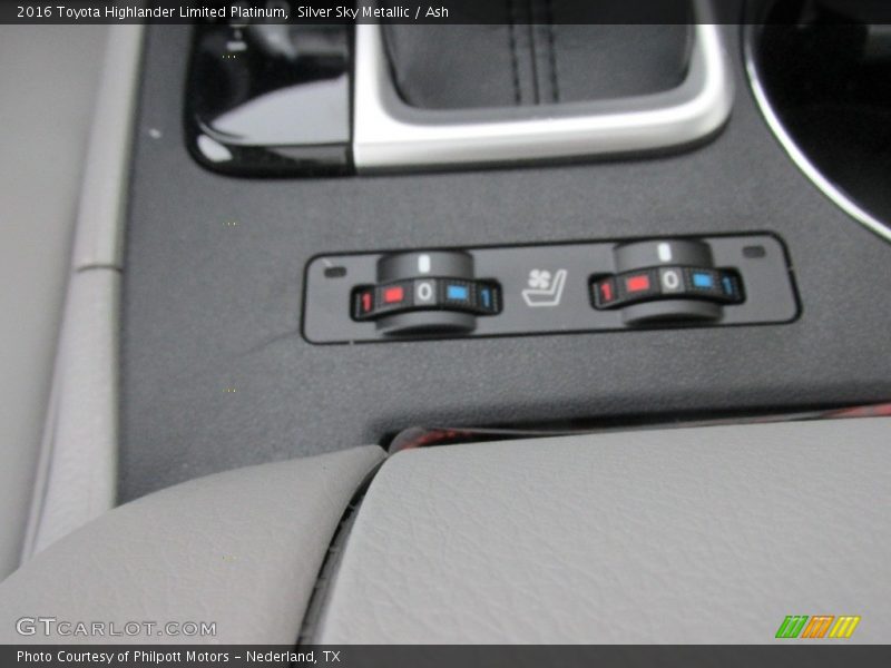 Silver Sky Metallic / Ash 2016 Toyota Highlander Limited Platinum