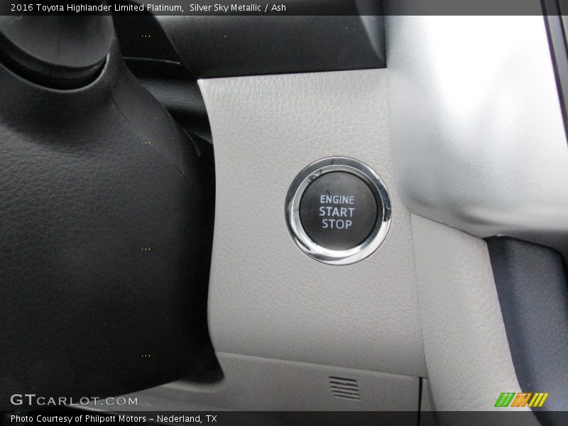 Silver Sky Metallic / Ash 2016 Toyota Highlander Limited Platinum