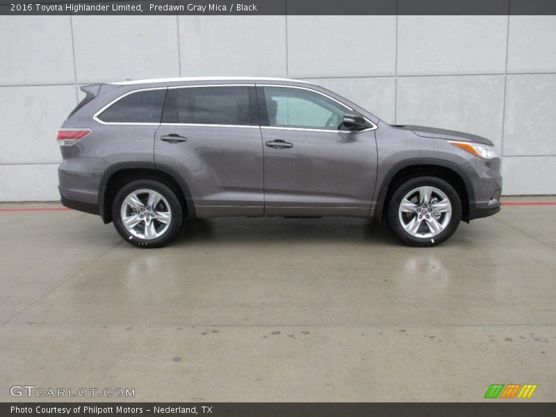 Predawn Gray Mica / Black 2016 Toyota Highlander Limited