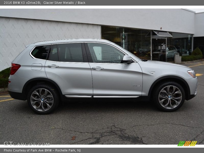 Glacier Silver Metallic / Black 2016 BMW X3 xDrive28i