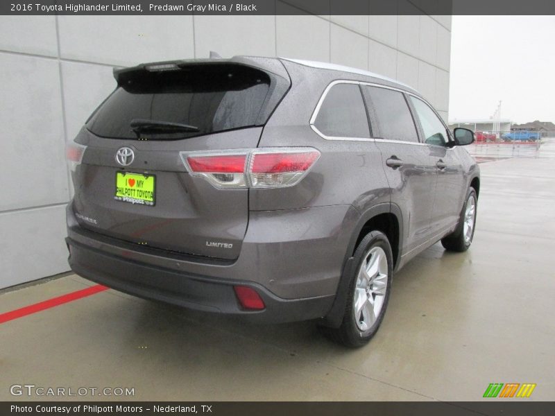 Predawn Gray Mica / Black 2016 Toyota Highlander Limited