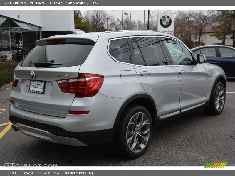 Glacier Silver Metallic / Black 2016 BMW X3 xDrive28i