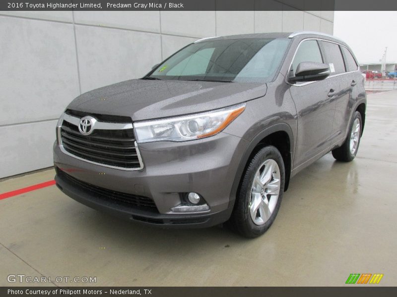 Predawn Gray Mica / Black 2016 Toyota Highlander Limited