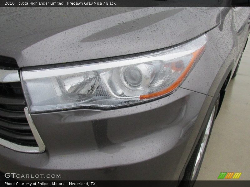 Predawn Gray Mica / Black 2016 Toyota Highlander Limited