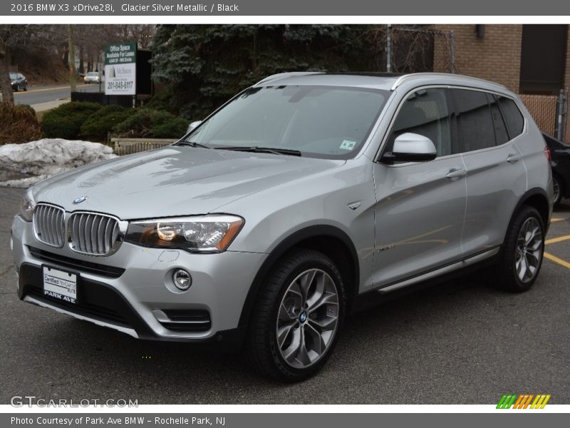 Glacier Silver Metallic / Black 2016 BMW X3 xDrive28i