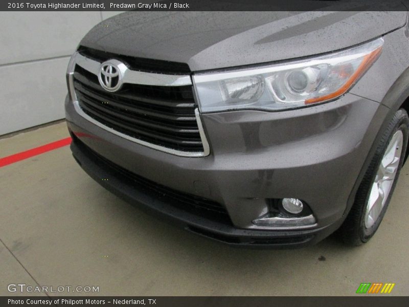 Predawn Gray Mica / Black 2016 Toyota Highlander Limited