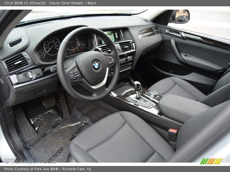 Glacier Silver Metallic / Black 2016 BMW X3 xDrive28i