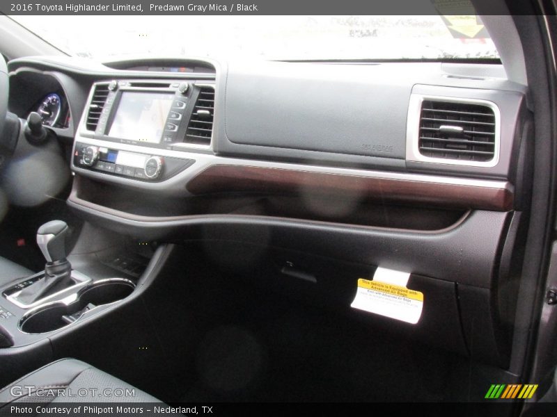 Predawn Gray Mica / Black 2016 Toyota Highlander Limited