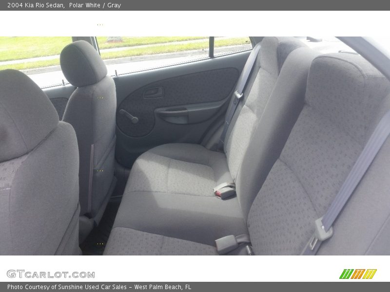 Polar White / Gray 2004 Kia Rio Sedan
