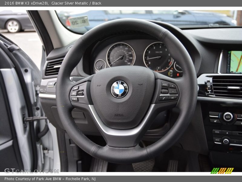 Glacier Silver Metallic / Black 2016 BMW X3 xDrive28i