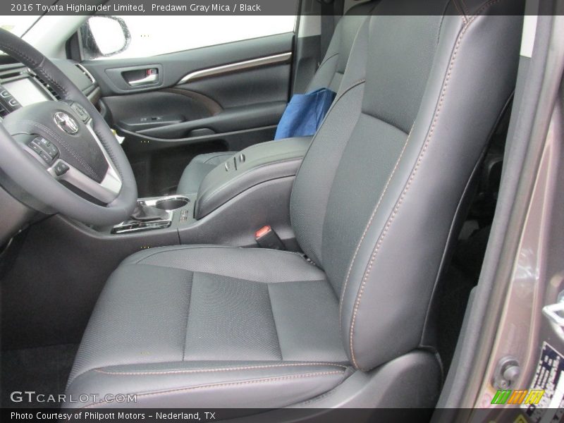 Predawn Gray Mica / Black 2016 Toyota Highlander Limited