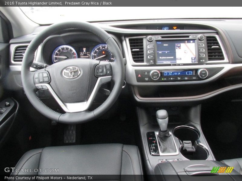 Predawn Gray Mica / Black 2016 Toyota Highlander Limited