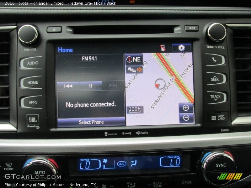 Predawn Gray Mica / Black 2016 Toyota Highlander Limited
