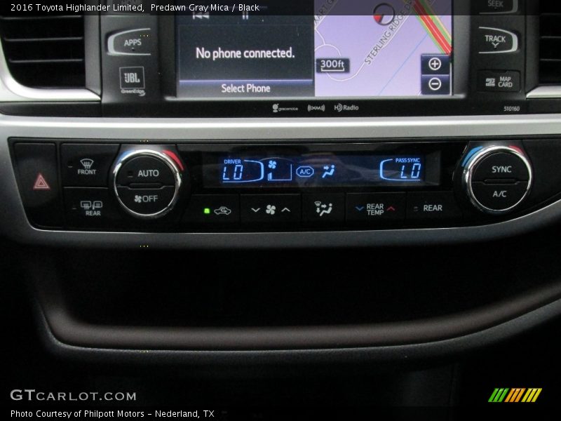 Predawn Gray Mica / Black 2016 Toyota Highlander Limited