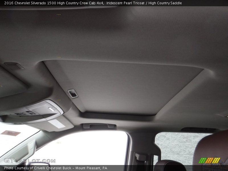 Iridescent Pearl Tricoat / High Country Saddle 2016 Chevrolet Silverado 1500 High Country Crew Cab 4x4