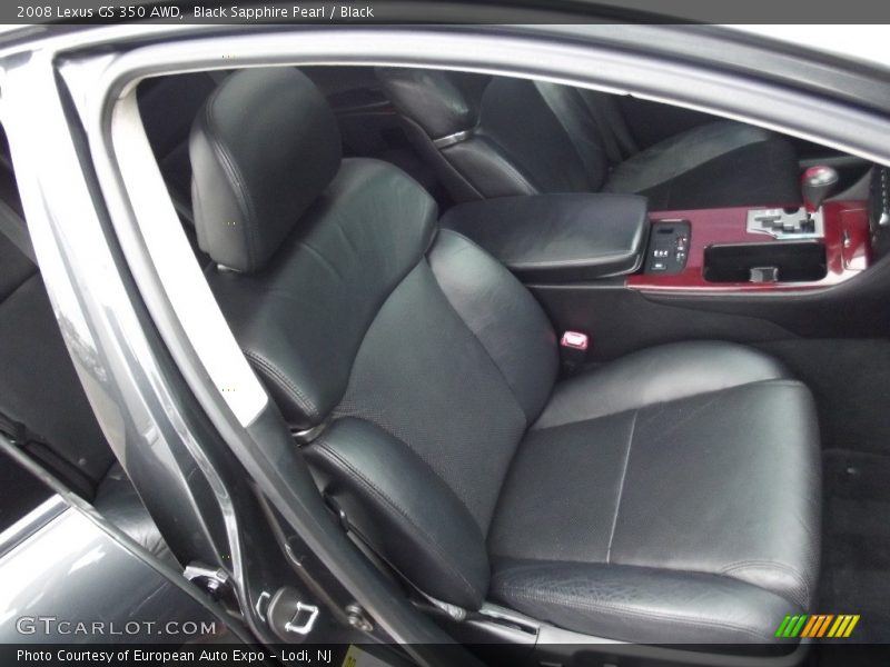 Black Sapphire Pearl / Black 2008 Lexus GS 350 AWD