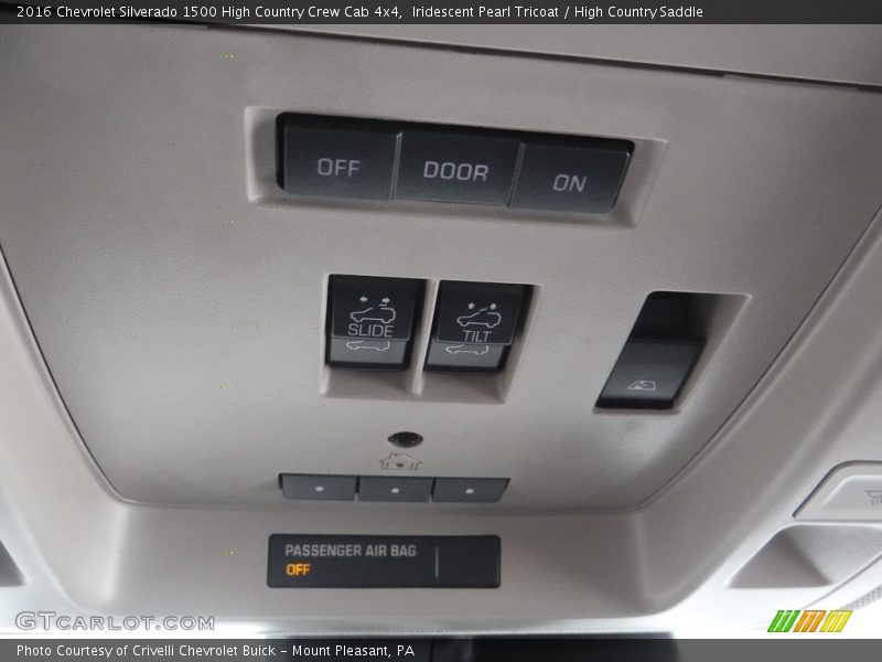 Controls of 2016 Silverado 1500 High Country Crew Cab 4x4