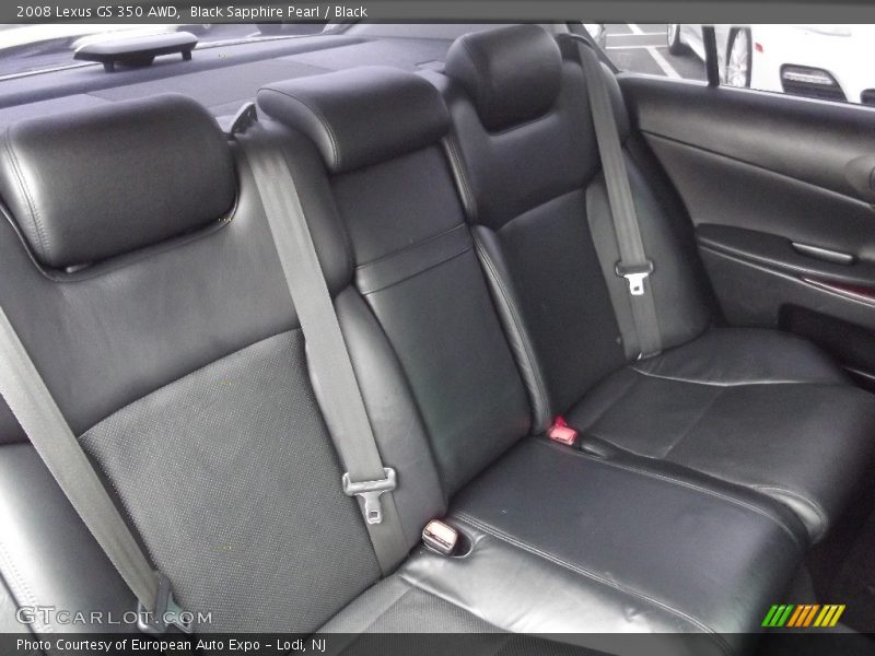 Black Sapphire Pearl / Black 2008 Lexus GS 350 AWD