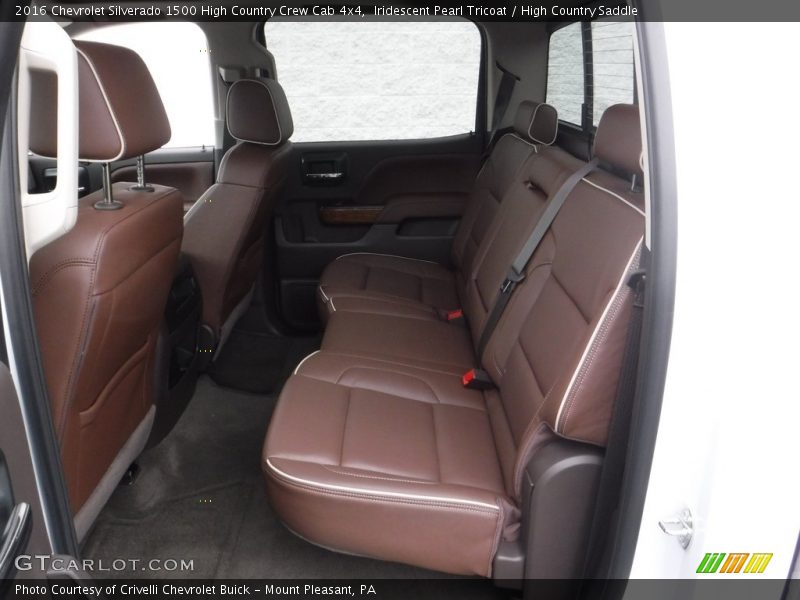 Rear Seat of 2016 Silverado 1500 High Country Crew Cab 4x4
