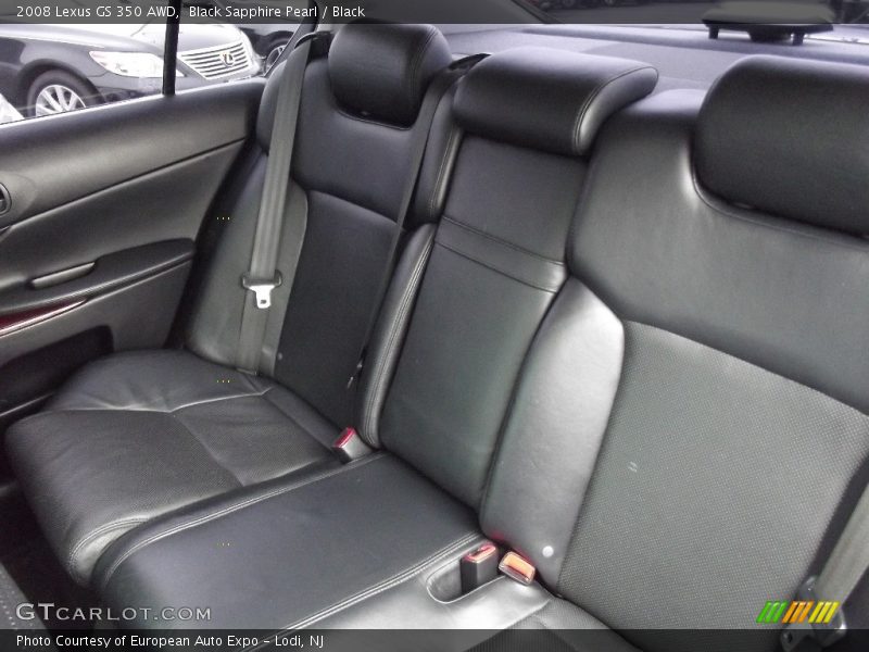 Black Sapphire Pearl / Black 2008 Lexus GS 350 AWD
