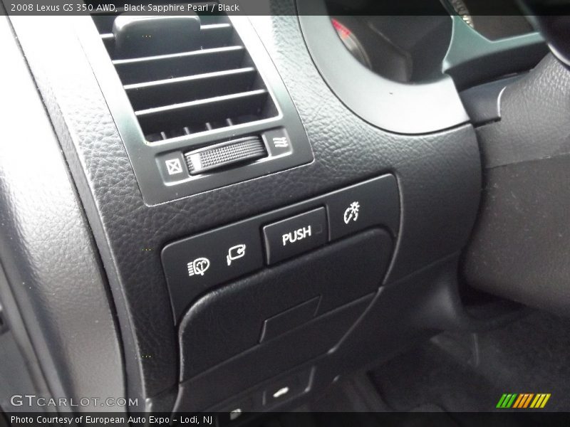 Black Sapphire Pearl / Black 2008 Lexus GS 350 AWD