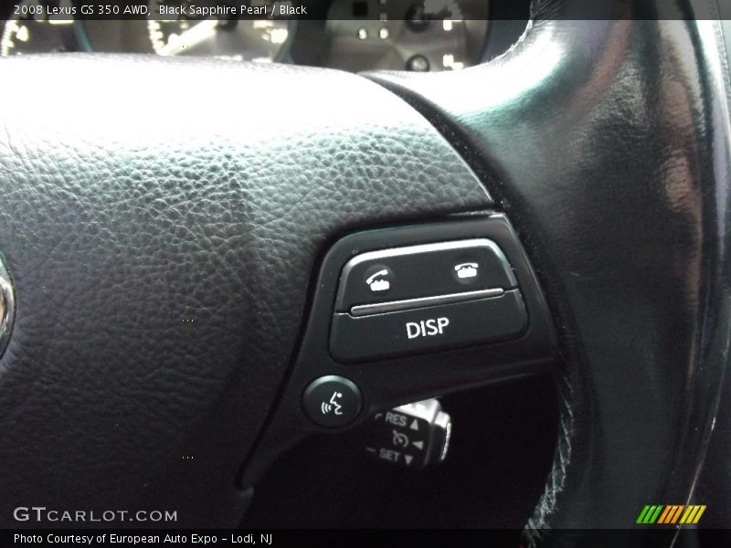 Black Sapphire Pearl / Black 2008 Lexus GS 350 AWD