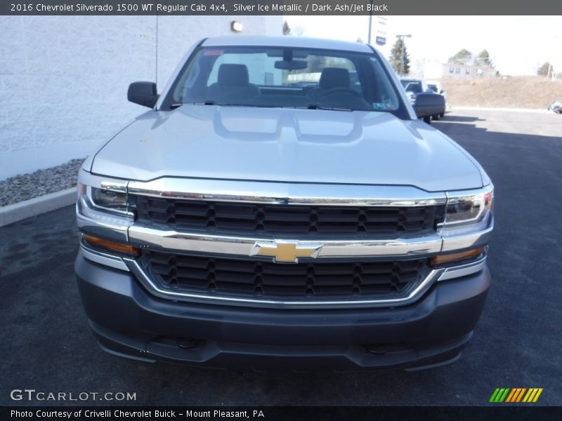 Silver Ice Metallic / Dark Ash/Jet Black 2016 Chevrolet Silverado 1500 WT Regular Cab 4x4