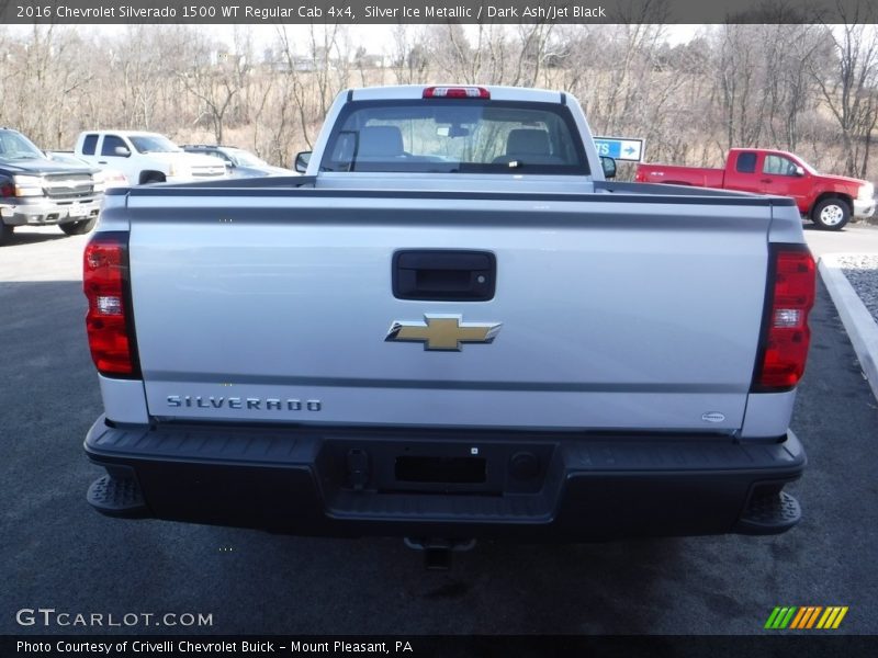 Silver Ice Metallic / Dark Ash/Jet Black 2016 Chevrolet Silverado 1500 WT Regular Cab 4x4