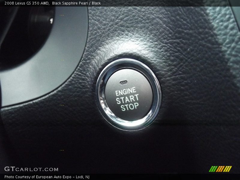 Black Sapphire Pearl / Black 2008 Lexus GS 350 AWD