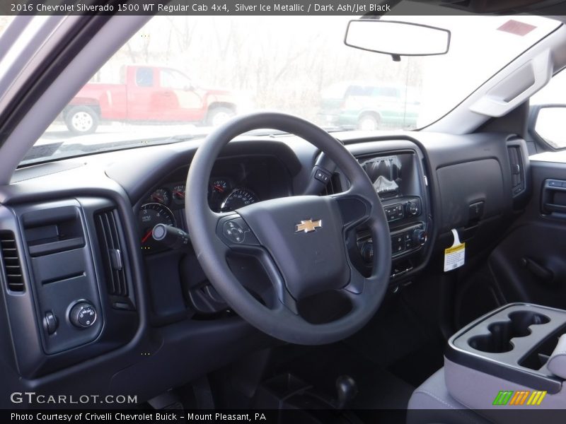 Silver Ice Metallic / Dark Ash/Jet Black 2016 Chevrolet Silverado 1500 WT Regular Cab 4x4