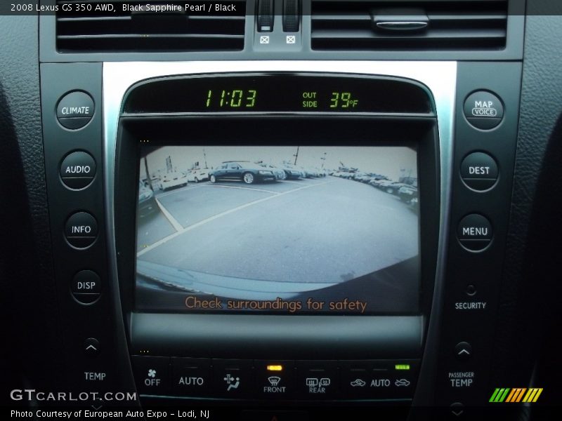 Black Sapphire Pearl / Black 2008 Lexus GS 350 AWD