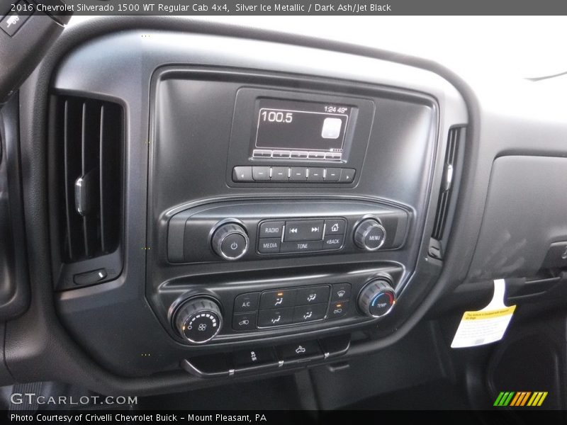 Silver Ice Metallic / Dark Ash/Jet Black 2016 Chevrolet Silverado 1500 WT Regular Cab 4x4