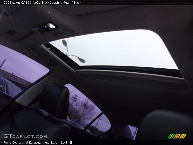 Black Sapphire Pearl / Black 2008 Lexus GS 350 AWD