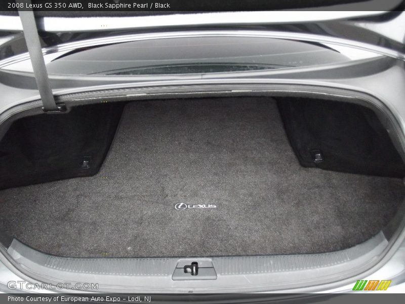 Black Sapphire Pearl / Black 2008 Lexus GS 350 AWD
