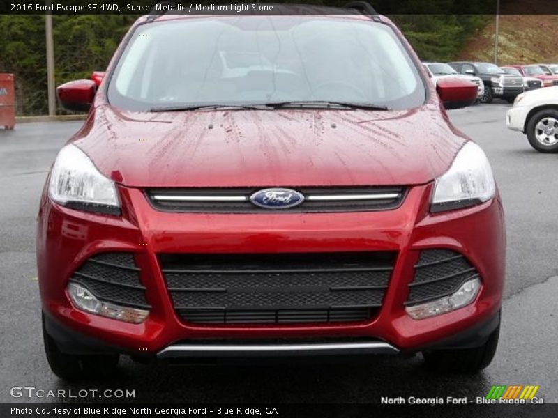 Sunset Metallic / Medium Light Stone 2016 Ford Escape SE 4WD