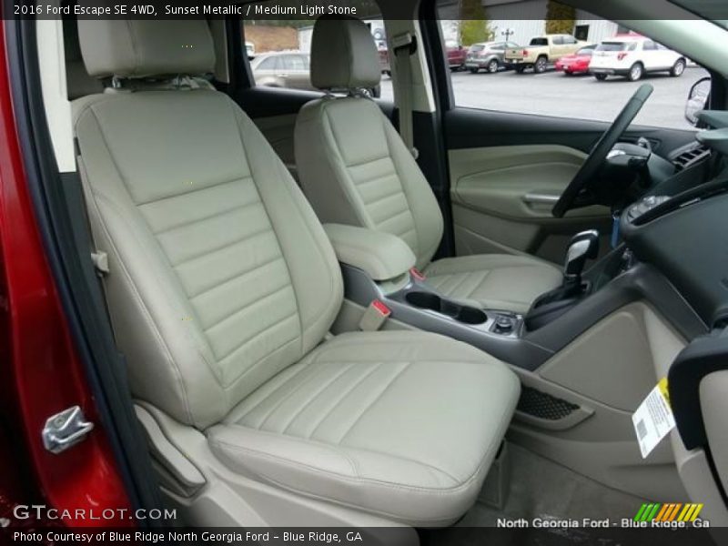 Sunset Metallic / Medium Light Stone 2016 Ford Escape SE 4WD