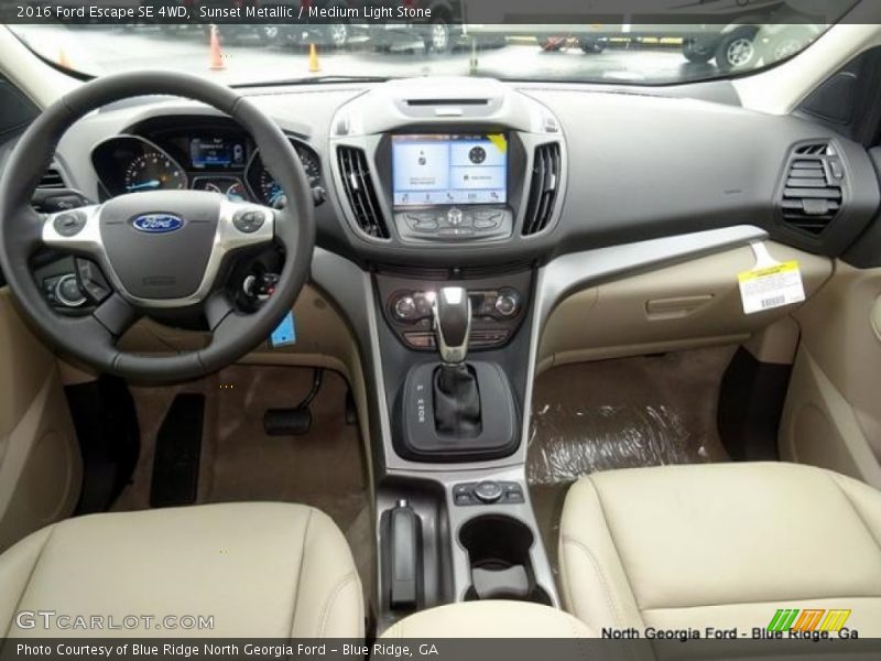 Sunset Metallic / Medium Light Stone 2016 Ford Escape SE 4WD