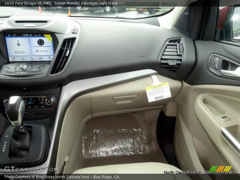Sunset Metallic / Medium Light Stone 2016 Ford Escape SE 4WD