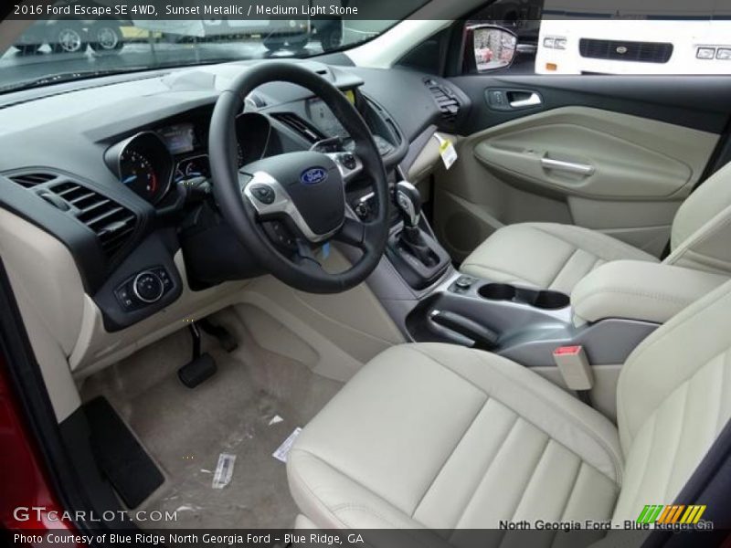 Sunset Metallic / Medium Light Stone 2016 Ford Escape SE 4WD