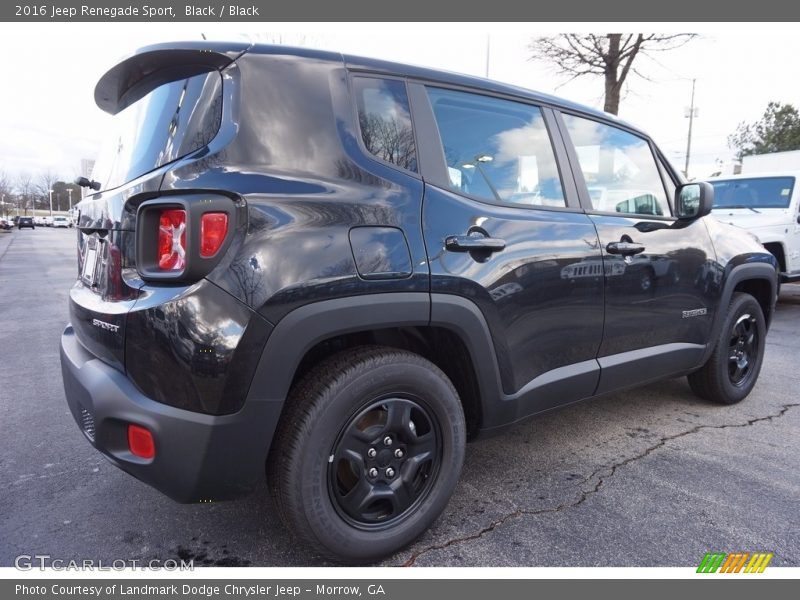 Black / Black 2016 Jeep Renegade Sport