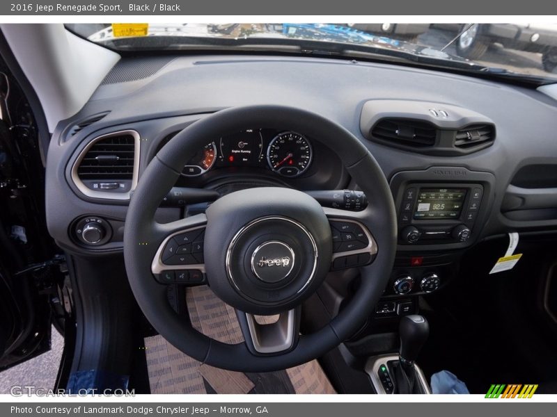 Black / Black 2016 Jeep Renegade Sport