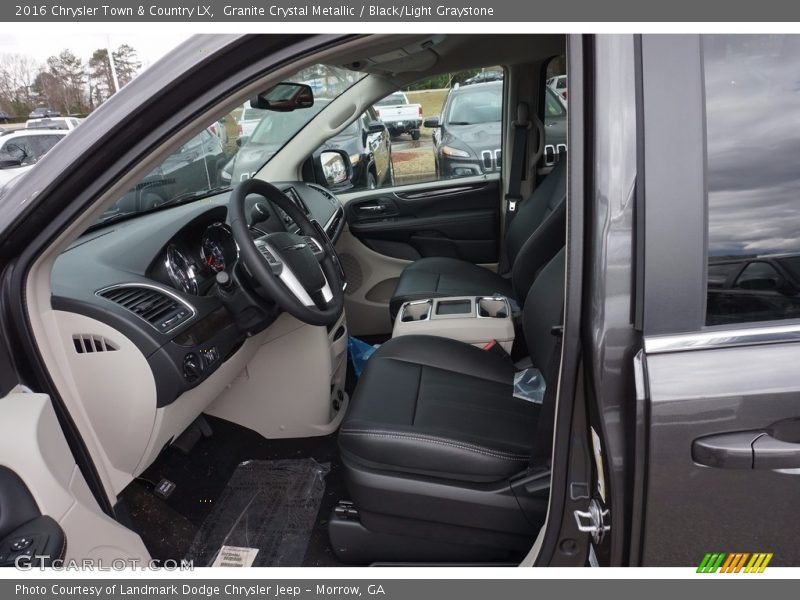 Granite Crystal Metallic / Black/Light Graystone 2016 Chrysler Town & Country LX