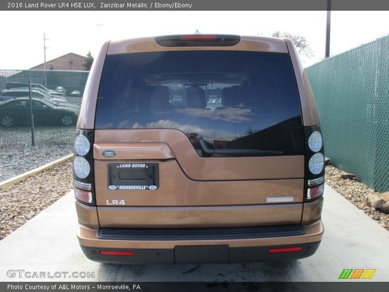 Zanzibar Metallic / Ebony/Ebony 2016 Land Rover LR4 HSE LUX