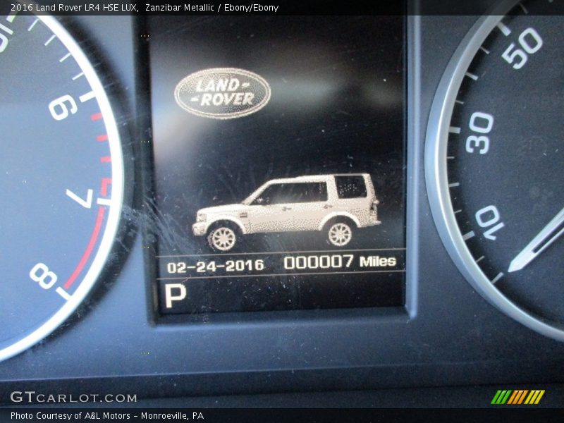 Zanzibar Metallic / Ebony/Ebony 2016 Land Rover LR4 HSE LUX