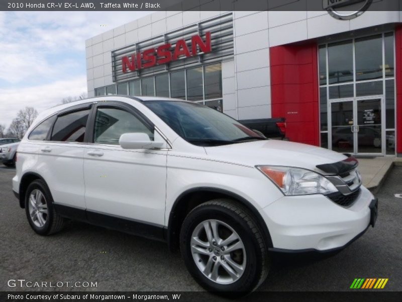 Taffeta White / Black 2010 Honda CR-V EX-L AWD