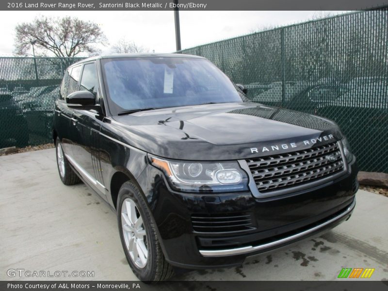 Santorini Black Metallic / Ebony/Ebony 2016 Land Rover Range Rover
