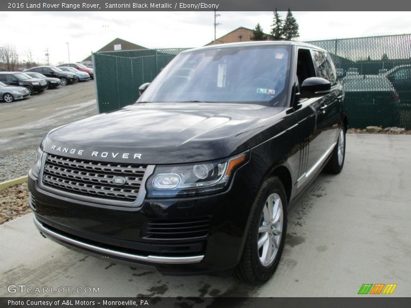 Santorini Black Metallic / Ebony/Ebony 2016 Land Rover Range Rover