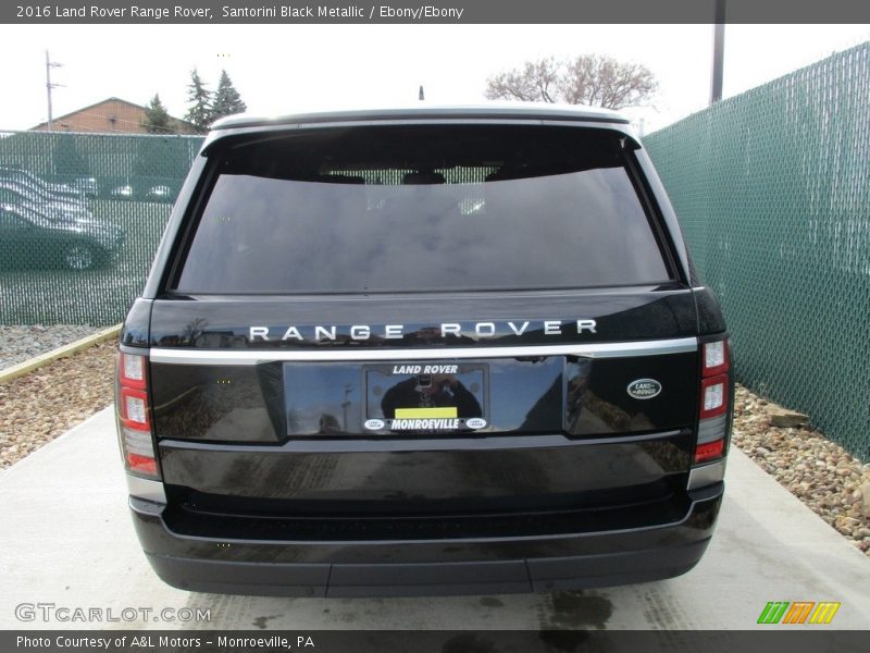 Santorini Black Metallic / Ebony/Ebony 2016 Land Rover Range Rover